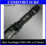 Mini Ultrafire C8 LED Torchlight Flashlight CREE XPE with 5 Mode
